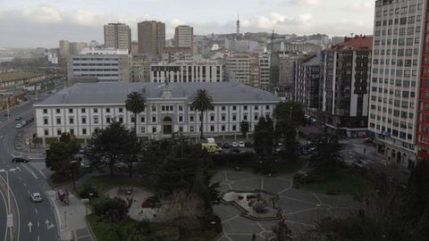 Vista del edificio de la Audiencia Provincial de A Coruña.