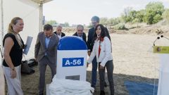 Acto inaugural de las obras de la variante norte en Ourense.