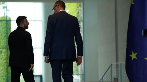 Volodímir Zelenski y Friedrich Merz, durante su reunión en Berlín