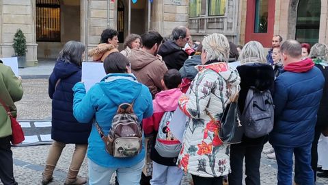 Protesta de los vecinos de Nuevo Gijón, Perchera y La Braña