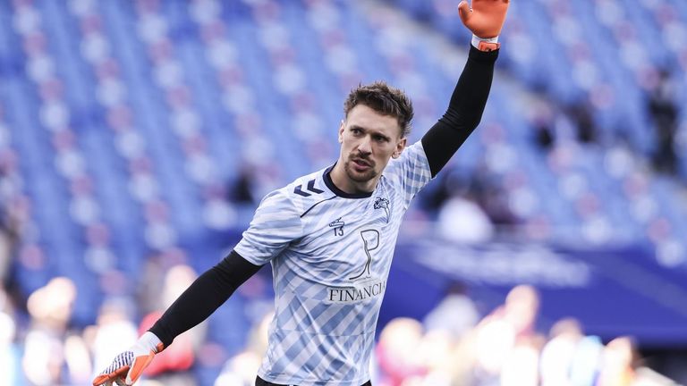 El actual portero del Celta Ionut Andrei Radu gan� al Olympique de Lyon con el Auxerre.