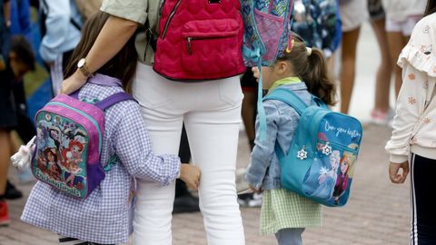 Primer d�a de clase en un colegio de Santiago