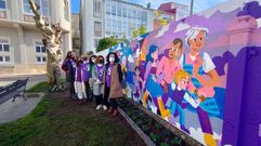 Mural inaugurado en el 2021 dentro de la programaci�n ceense del 25N