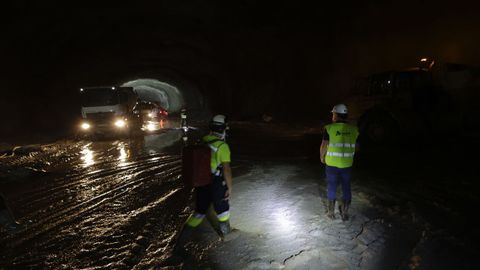 Obras de los tneles del tren al puerto exterior