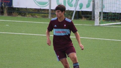Rivera, en un partido con el Celta, club en el que ha jugado los últimos cuatro años