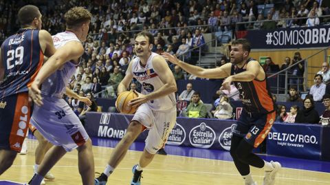 Álex Galán, jugador del Obradoiro