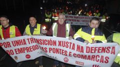 Protesta de vecinos de As Pontes para exigir que Endesa aclare el futuro de la central de carb�n