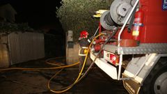 Imagen de archivo de una intervenci�n de los bomberos de Oleiros