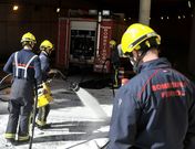 Imagen de archivo de los bomberos de Ferrol en un operativo reciente. 