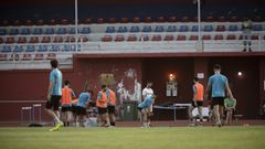 Entrenamiento en Calabagueiros el pasado 30 de junio