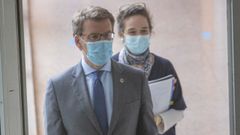 Mar S�nchez Sierra, con Feijoo, en una imagen de archivo. Ser� coordinadora de Proyecci�n e Imagen del PP