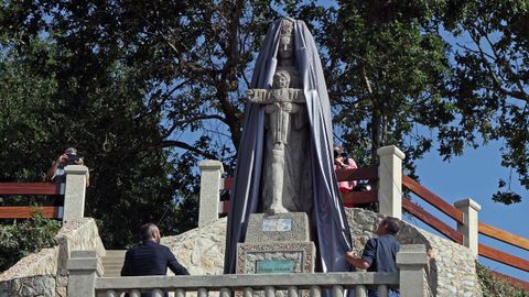 Acto de reposici�n de la escultura de Francisco Asorey de la Virxe da Guadalupe