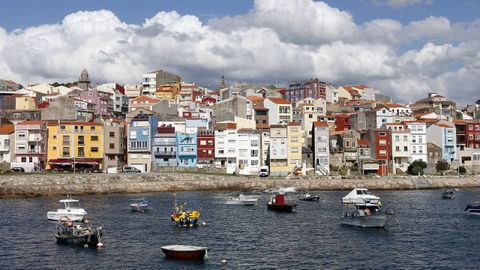 Vistas del puerto de A Guarda