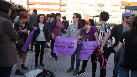 Protesta en Boiro