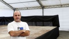 Pablo Occy, organizador del Pavo Fest ayer en A Malata donde se celebrar el festival.