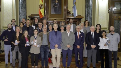 Ganadores de los Premios Primas Casa das Ciencias de divulgación.