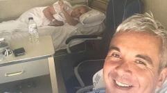 Consuelo Rodriguez y Juan Carlos P�rez, madre e hijo, comparten habitaci�n en el hospital comarcal de Valdeorras