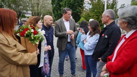 Ofrenda floral por el Primero de Mayo en A Coru&ntilde;a