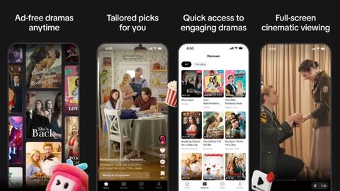 El interfaz de la plataforma, que es muy similar al de TikTok.