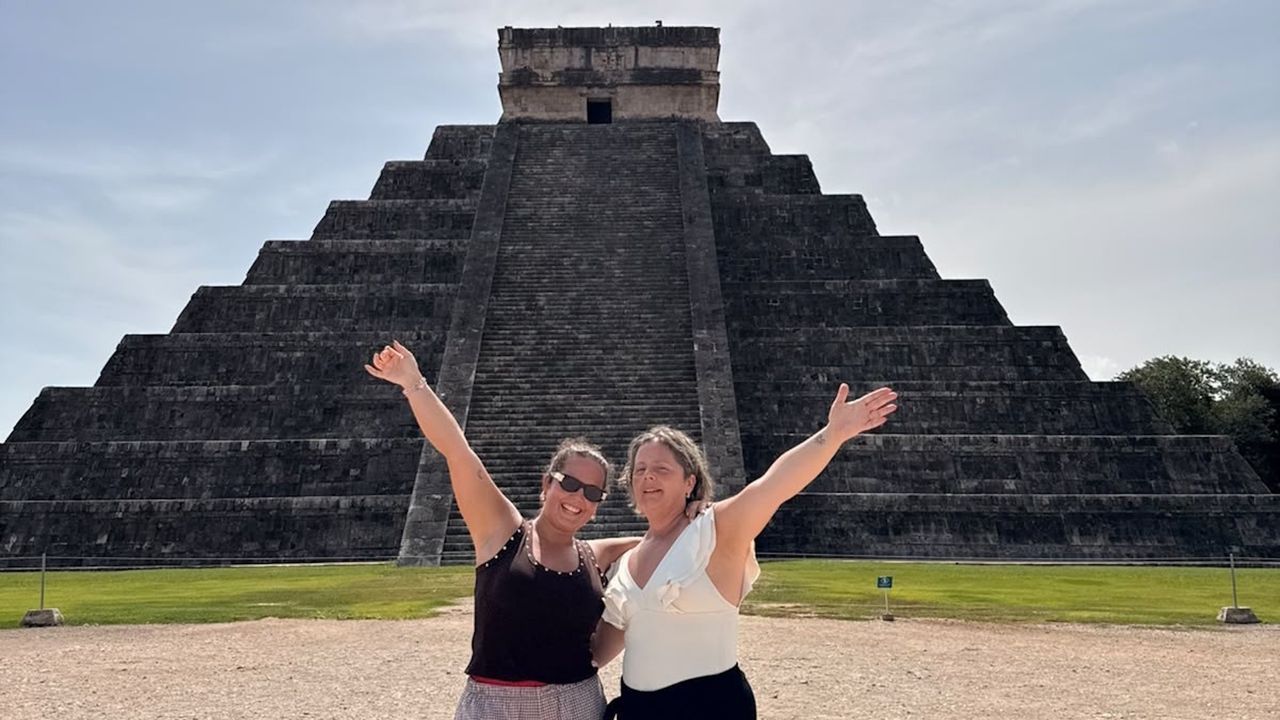 Antía Gayoso disfruta en México del viaje que le tocó en el sorteo del Ribadeo Indiano