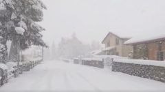 Nieve en La Raya
