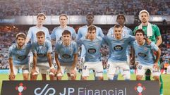 Alineaci�n del Celta ante el Athletic Club en Bala�dos.