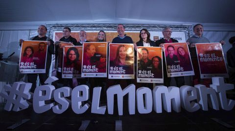 Arranque de campa�a de la coalici�n de Podemos y Comprom�s