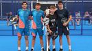 Iago Fuertes, segundo por la derecha, en su primera final profesional.