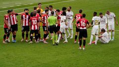 Polmica en el ltimo partido del Real Madrid en Bilbao