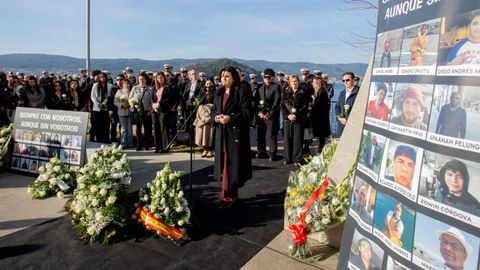 Acto de recuerdo por al cuarto aniversario del naufragio del Villa de Pitanxo