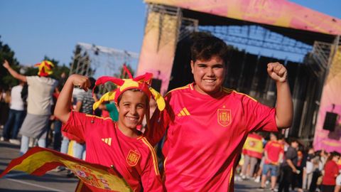 La final de la Eurocopa entre Espa�a e Inglaterra en Gij�n