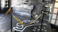 ESCAPARATE DE CUERDA FLOJA DURANTE LA CAMPA�A FERROL EN NEGRO