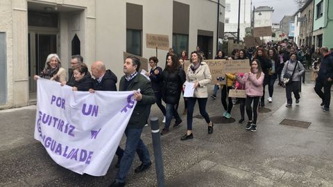 Manifestaci�n por las calles de Guitiriz