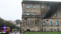 Reactivacion del incendio de la polic�a nacional