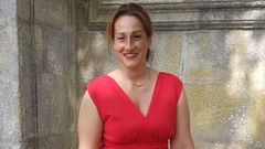 Ana Mart�nez Casti�eira, que estuvo tres a�os enferma, con su caracter�stica sonrisa. 