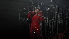 Agoney durante su actuaci�n en la primera semifinal del Benidorm Fest