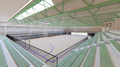 El pabelln pasarn a tener gradas en ambos fondos y en los dos laterales