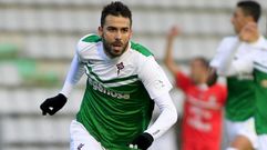 Joselu lleva 15 goles en la liga despu�s de los tres que meti� en Vigo para el Racing de Ferrol
