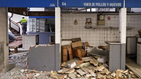 Estado actual del antiguo mercado de Santa Luc�a, en A Falperra
