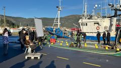 El puerto de Muros se convirti� en un set de rodaje para un nuevo videoclip de The Rapants