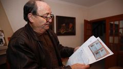 El afectado, con la denuncia presentada