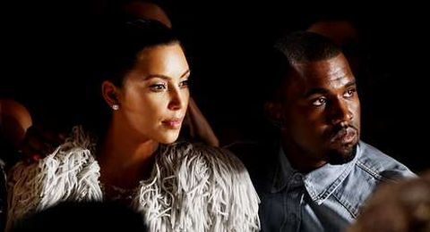 Kardashian, con su pareja, Kanye West.
