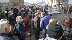 Imagen de la concentraci�n celebrada en noviembre del 2021 por Agavida y trabajadores de Navantia para exigir la creaci�n del fondo