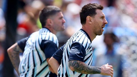 Messi, antes del partido de la final del Mundial contra Espa�a