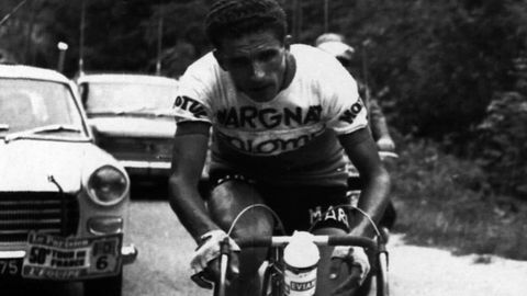 Federico Martn Bahamontes, durante el Tour de 1959, donde se proclam vencedor