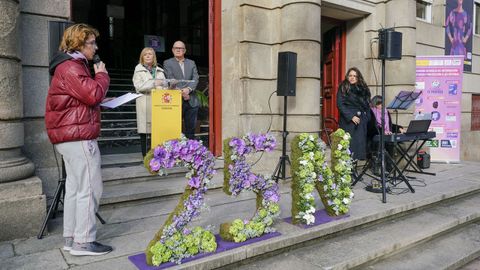 Acto institucional presidido por el subdelegado del Gobierno en Ourense, Eladio Santos, con motivo del D�a Internacional de Eliminaci�n da Violencia contra as Mulleres, 25N.