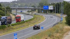 Autov�a A-6 a la altura de Lugo