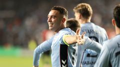 Iago Aspas marc� tres goles en Europa League con el Celta esta temporada.