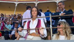 Victoria Federica, durante la corrida por el Da de la Hispanidad en la plaza de Las Ventas