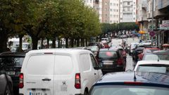 Aunque no es de las calles con mayor volumen de coches, Fontias es de las ms incmodas para los conductores